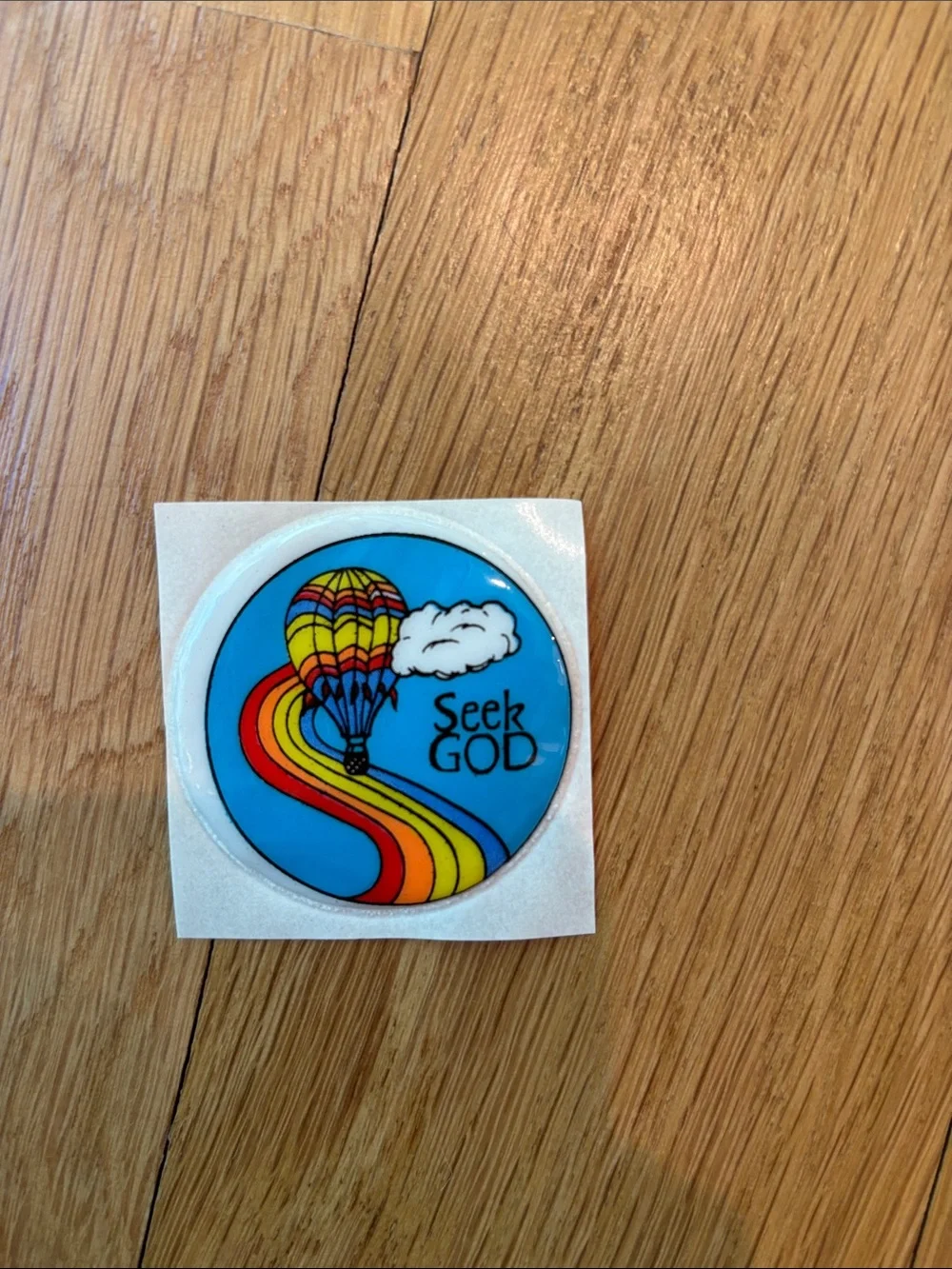 Vtg Puffy Stickers Christian Rainbow 80s Jesus